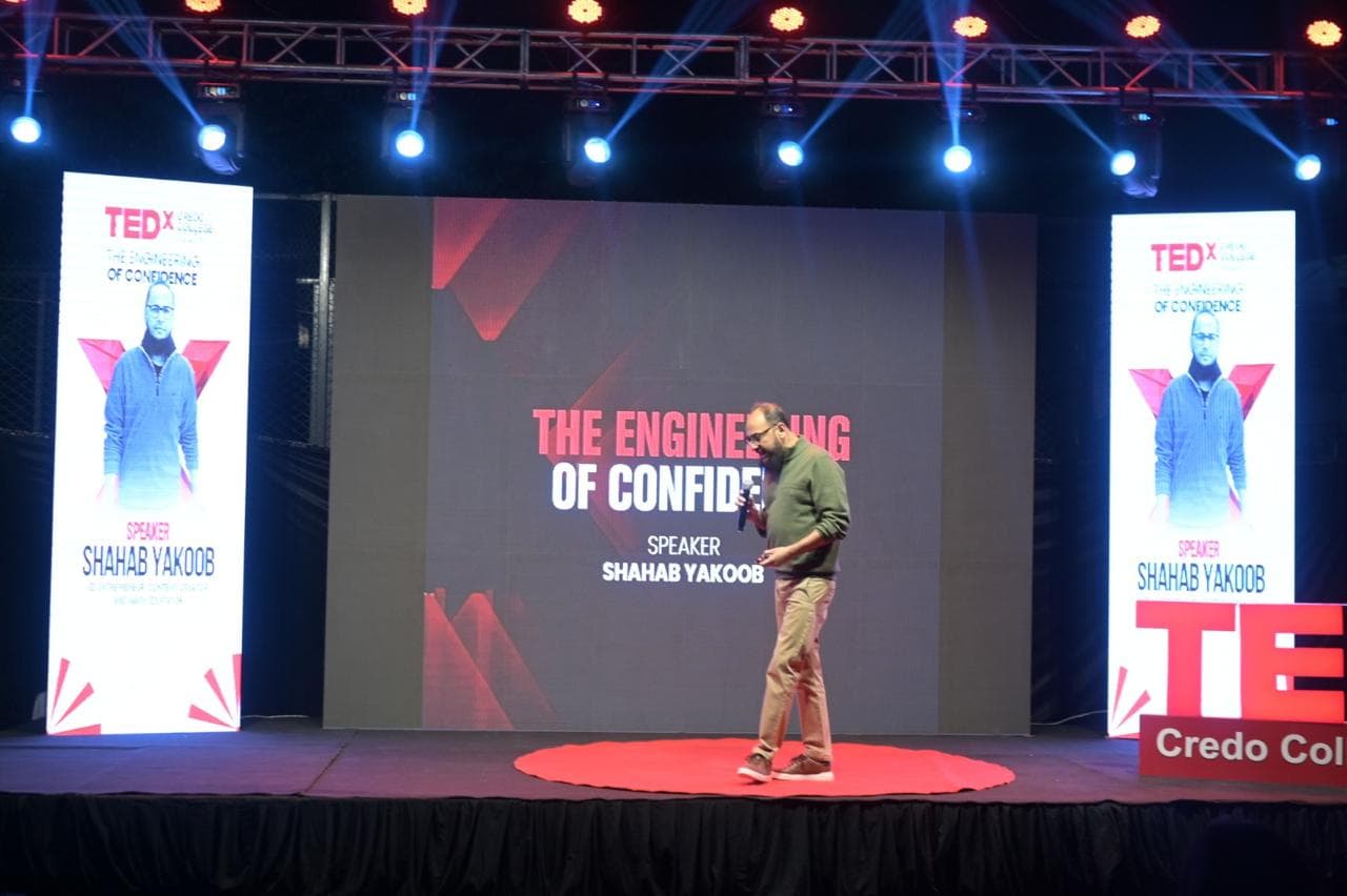 Shahab Yakoob presenting The Engineering of Confidence